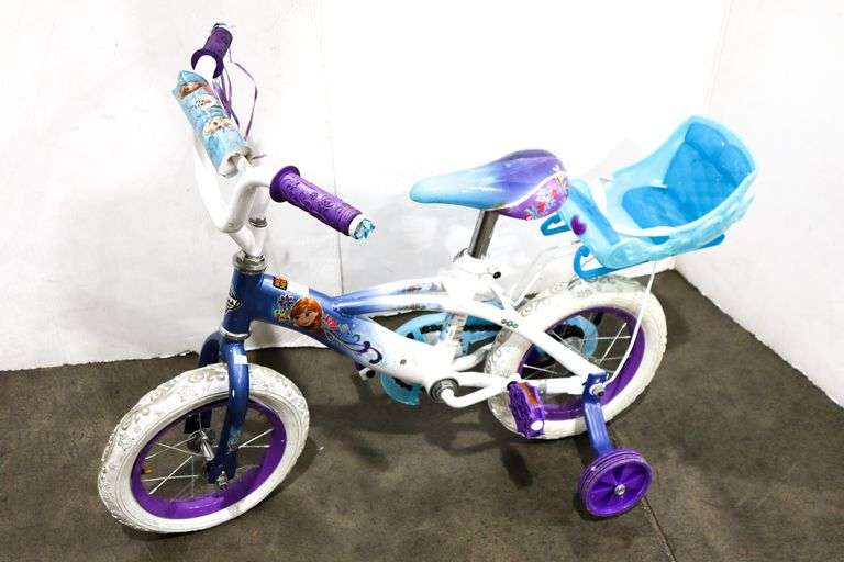 16 inch frozen discount bike with doll carrier