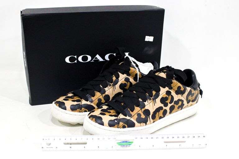 Coach hot sale leopard shoes