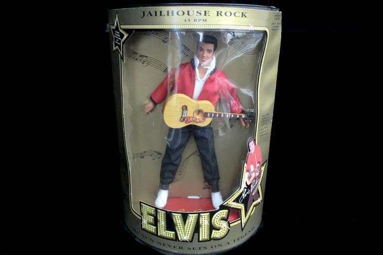 Elvis the sun never deals sets on a legend doll