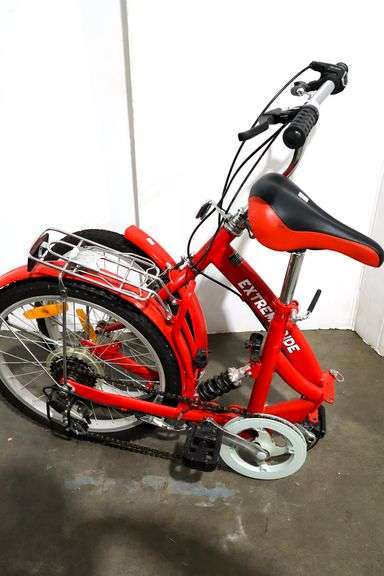 Extreme Ride Classic Folding Bike With Rack Bunting Online Auctions